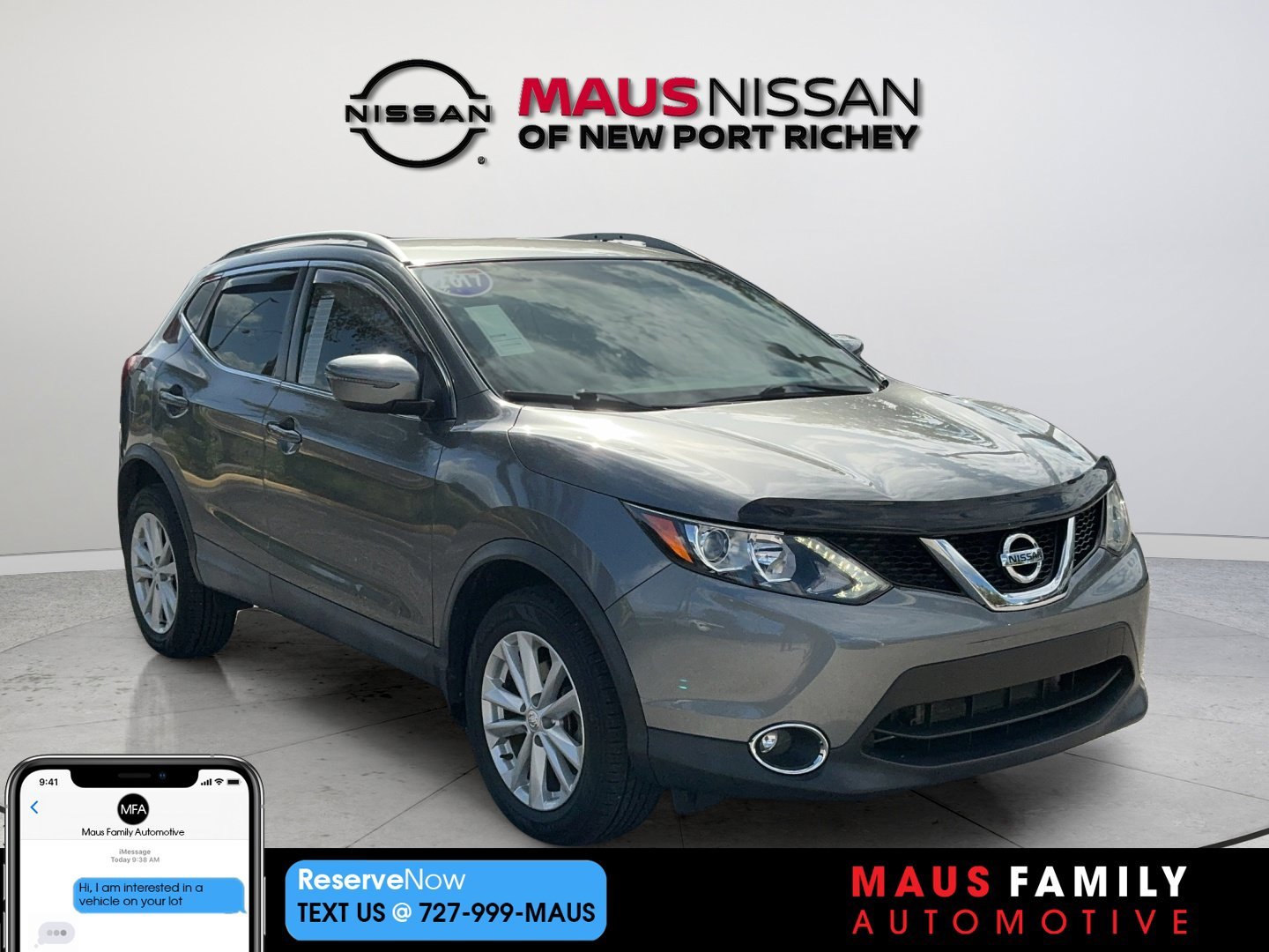 Certified Used 2017 Gray Nissan SV image 1