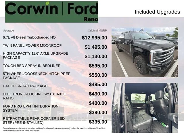 Used 2024 Black Metallic Ford Platinum image 3