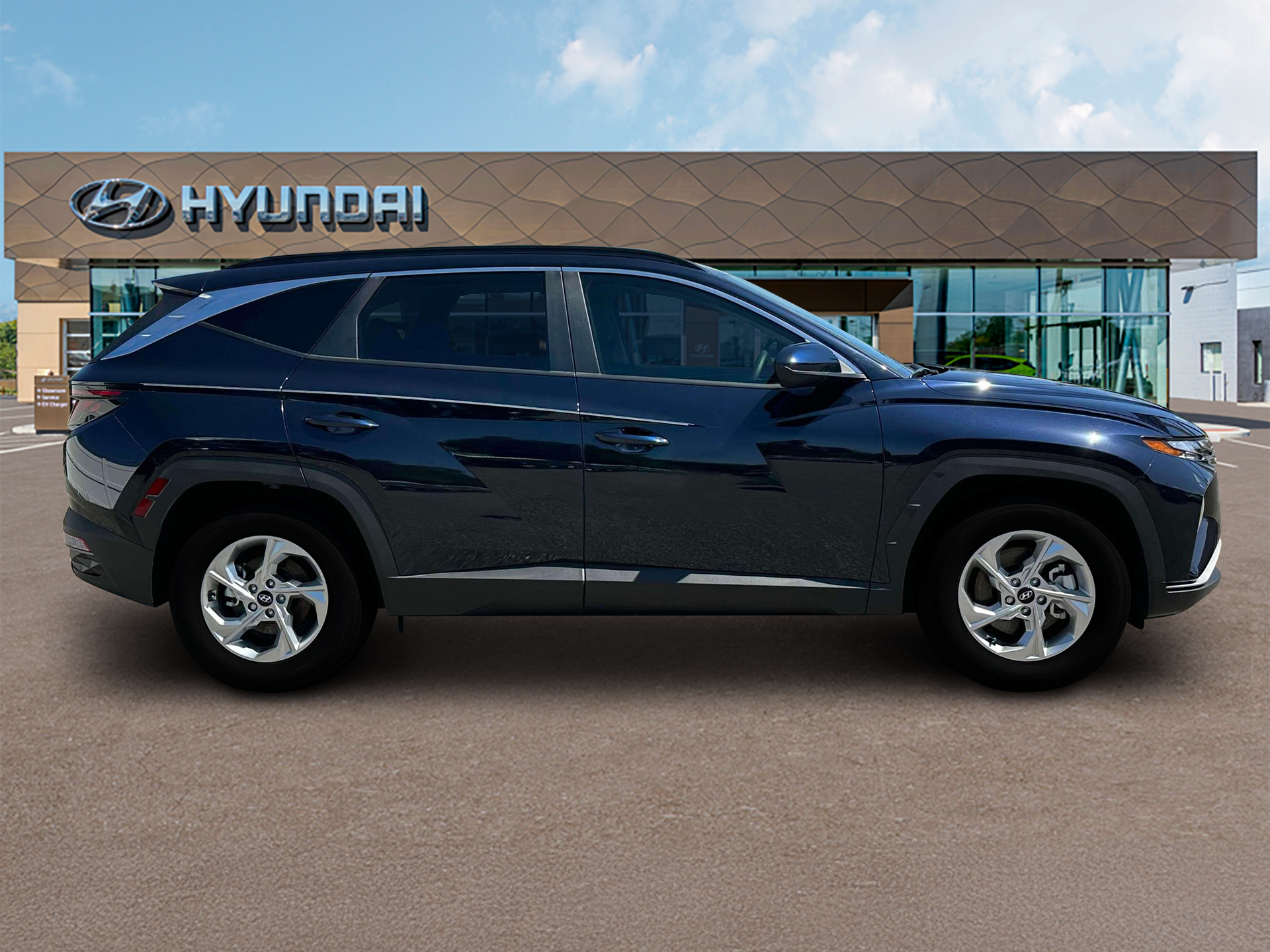 New 2024 Blue Hyundai SEL AWD image 9