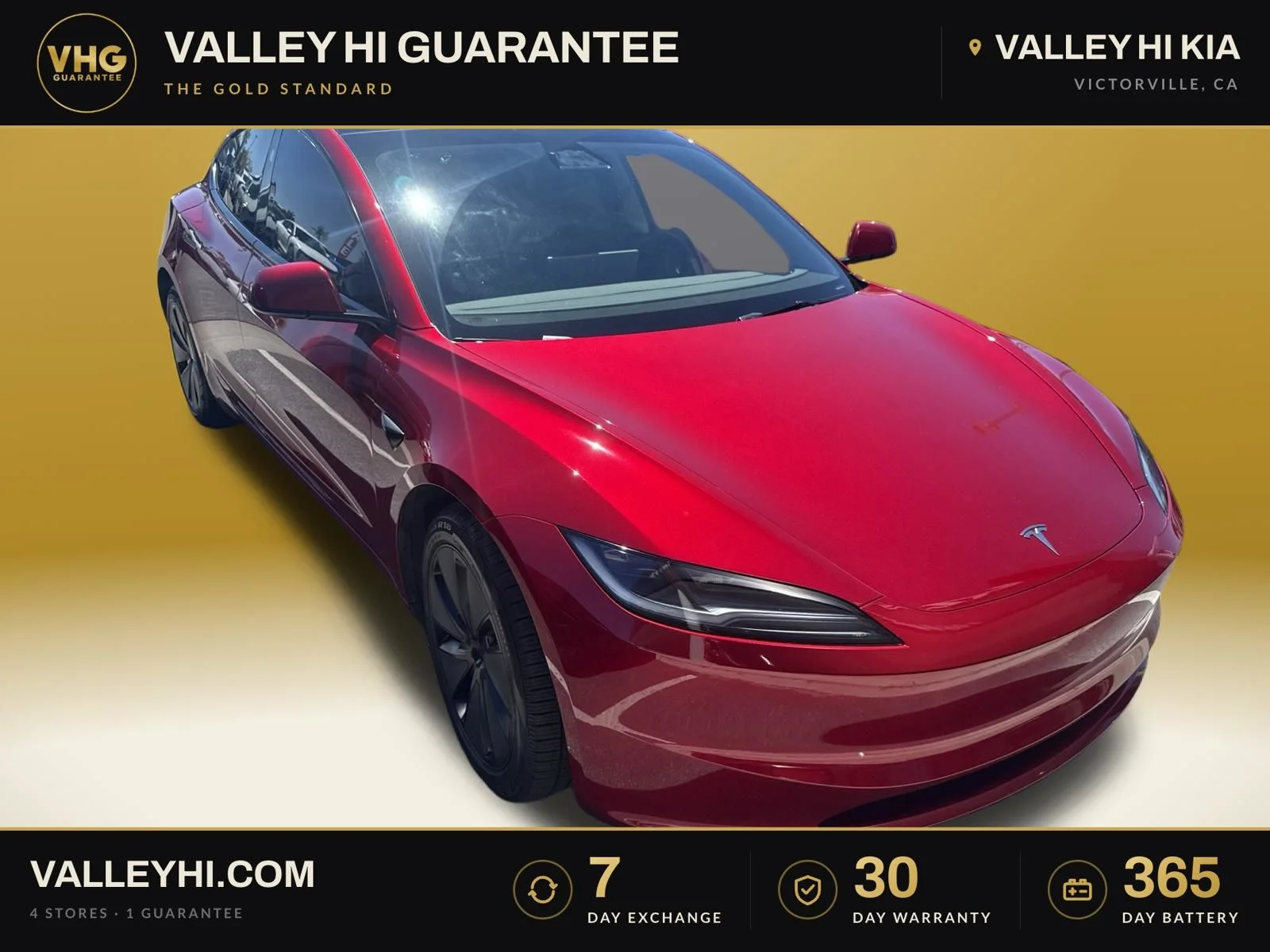 Used 2024 Ultra Red Tesla Base image 1