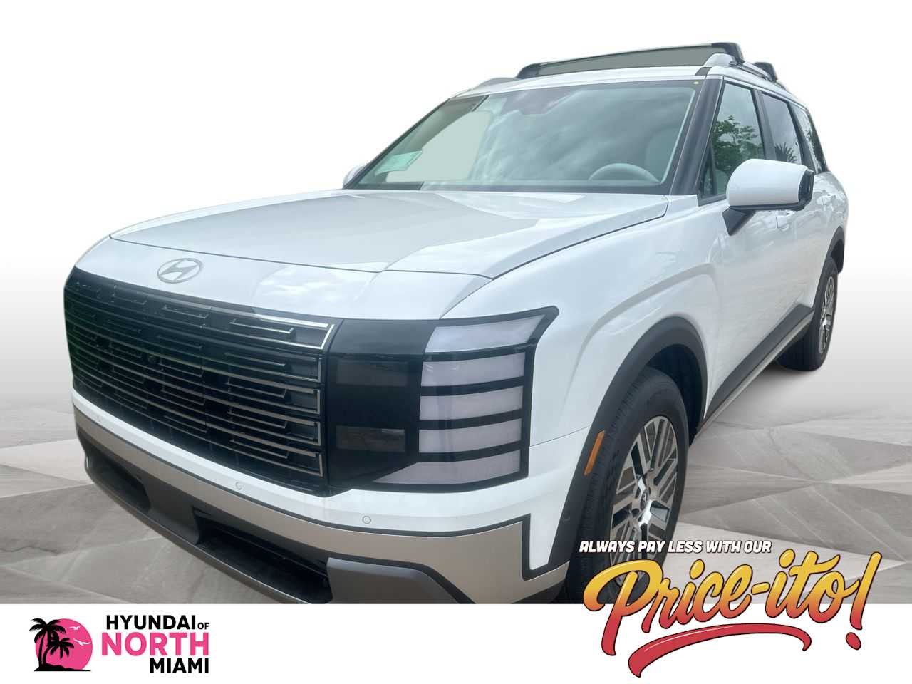 New 2026 Creamy White Pearl Hyundai Blue SEL Premium 8P image 1