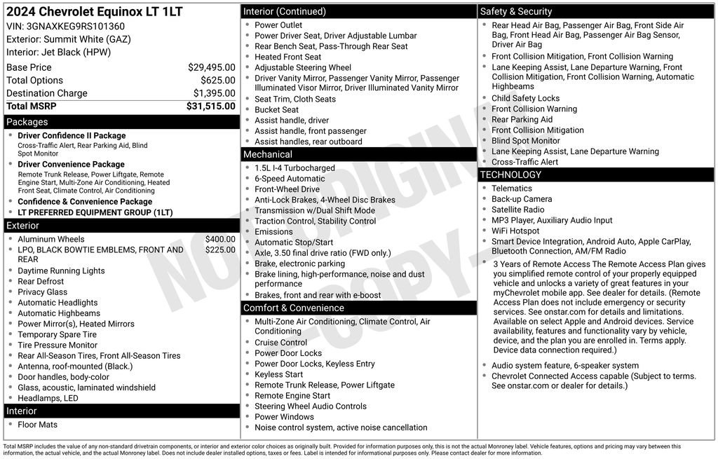 Used 2024 White Chevrolet LT image 21