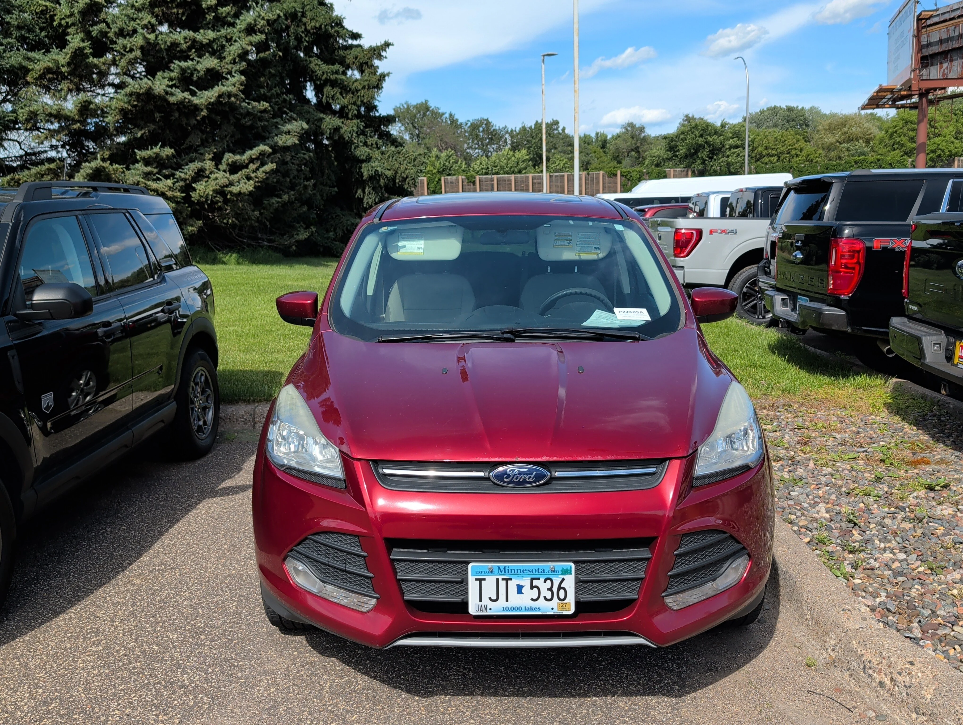 Used 2015 Ruby Red Metallic Tinted Clearcoat Ford SE image 5