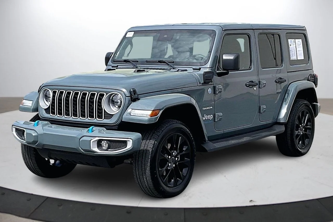 Certified Used 2024 Gray Jeep Sahara 4xe image 4
