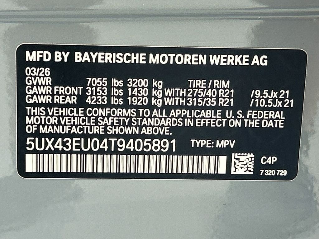 New 2026 Gray Metallic BMW xDrive50e image 34