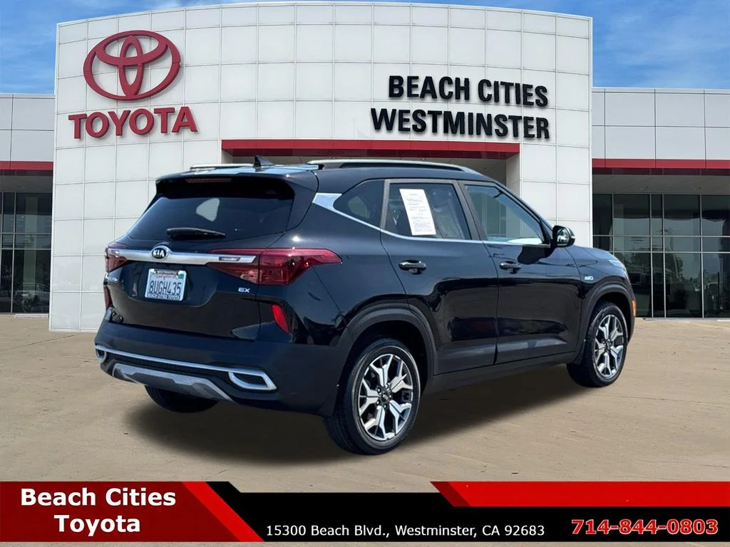 Used 2021 Black Kia EX image 12