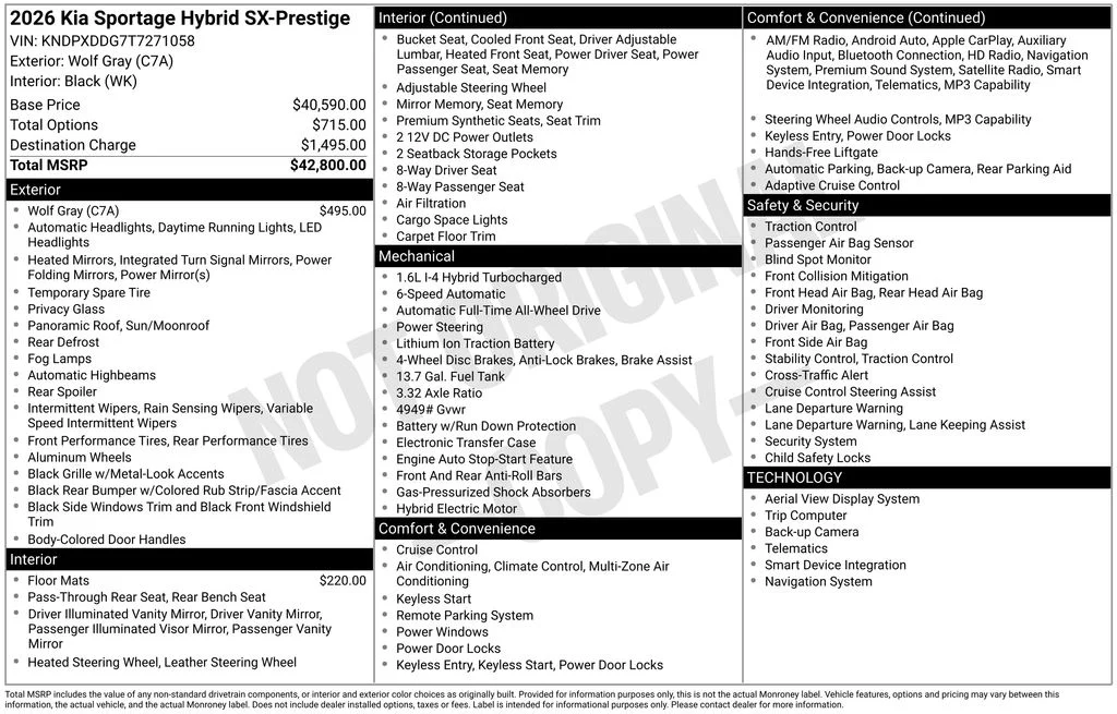 Used 2026 Gray Kia SX-Prestige image 5