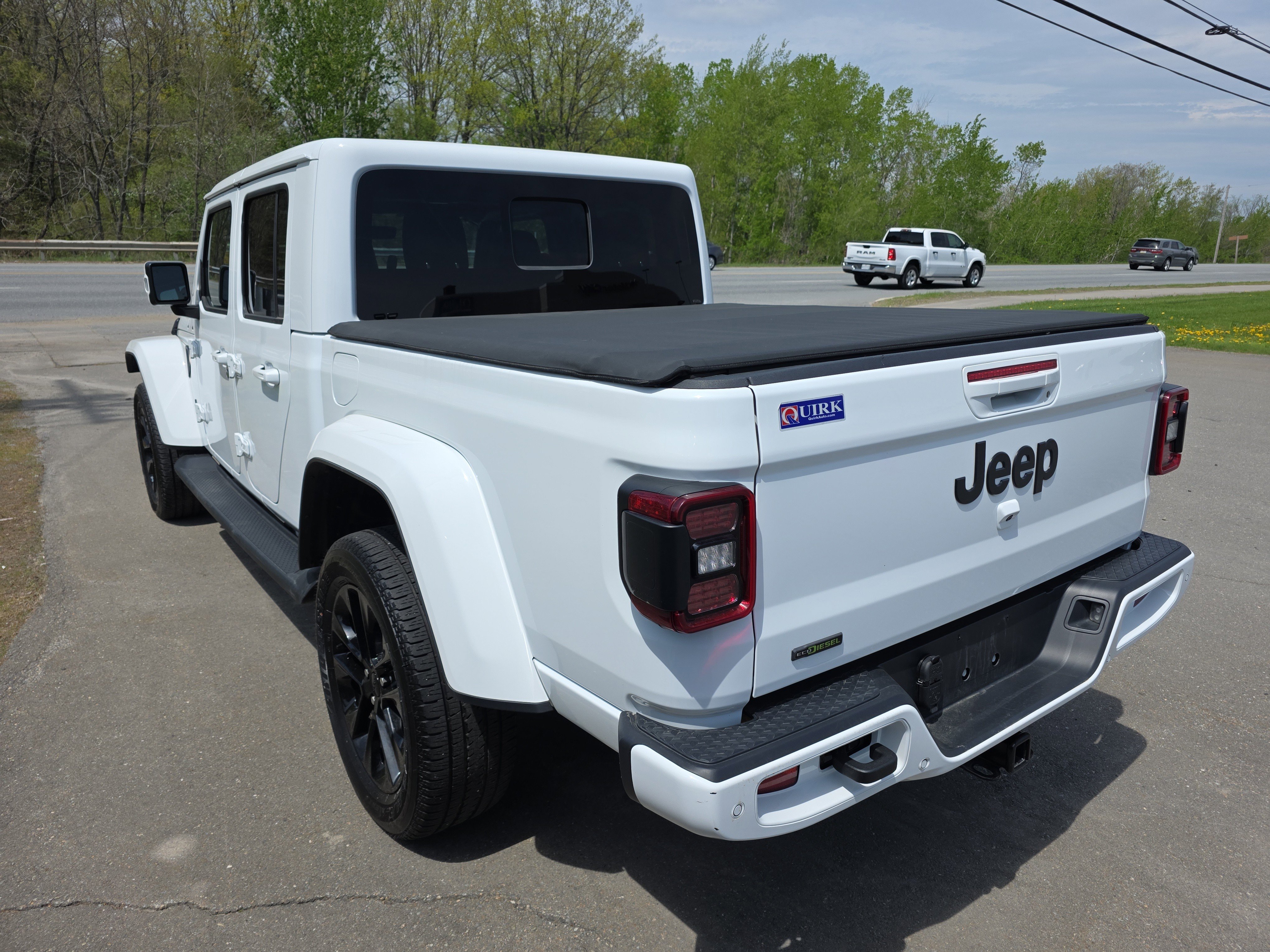 Used 2023 Bright White Clearcoat Jeep High Altitude image 3