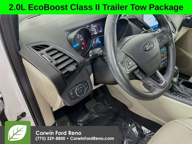Certified Used 2018 White Platinum Clearcoat Metallic Ford Titanium image 10
