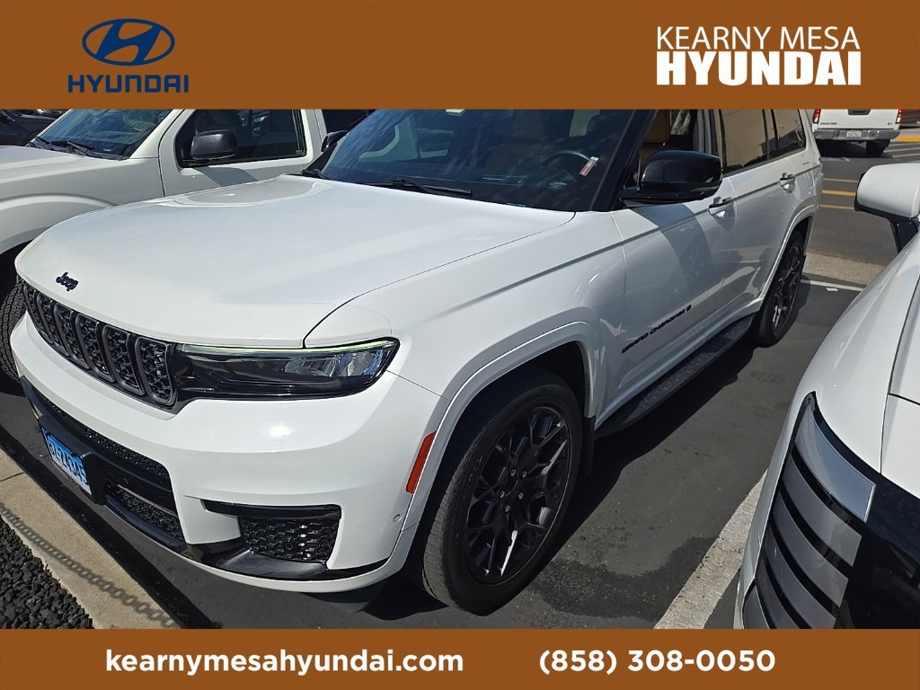 Used 2024 Bright White Clearcoat Jeep Summit image 1