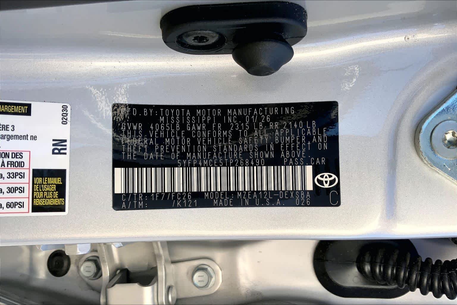 Used 2026 Classic Silver Metallic Toyota SE image 36
