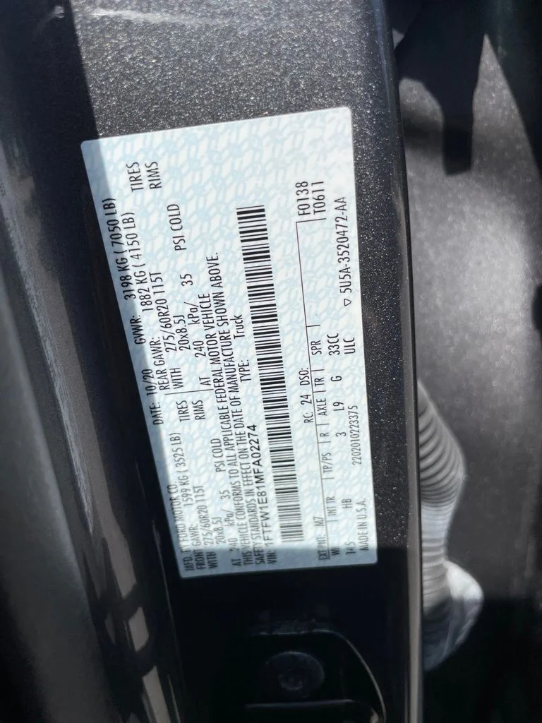 Certified Used 2021 Gray Metallic Ford Lariat image 14