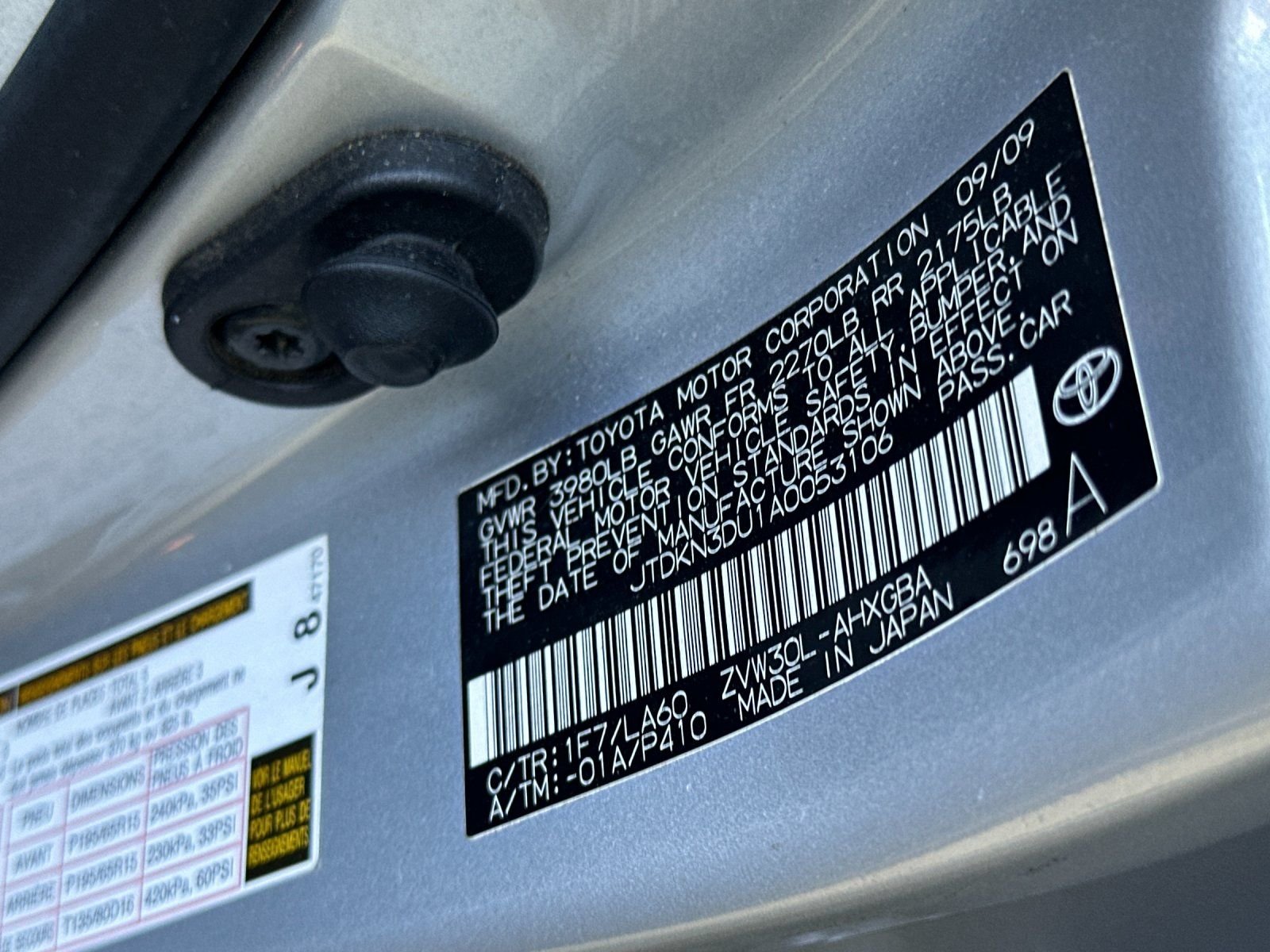 Used 2010 Classic Silver Metallic Toyota I image 27