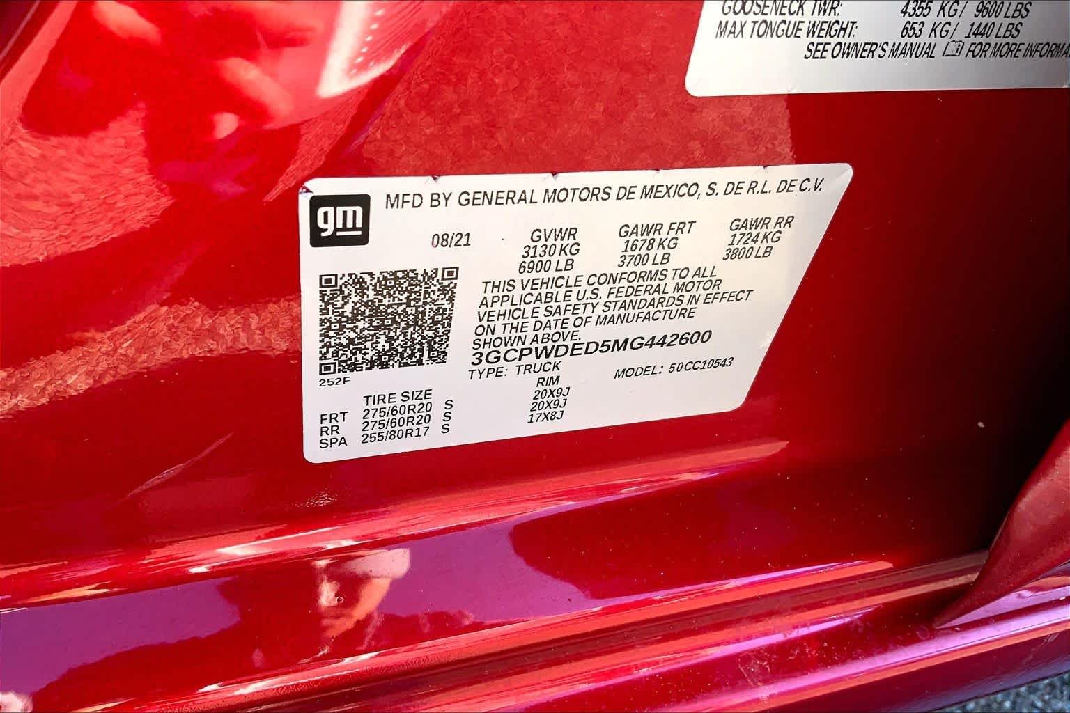 Certified Used 2021 Cherry Red Tintcoat Chevrolet RST image 33