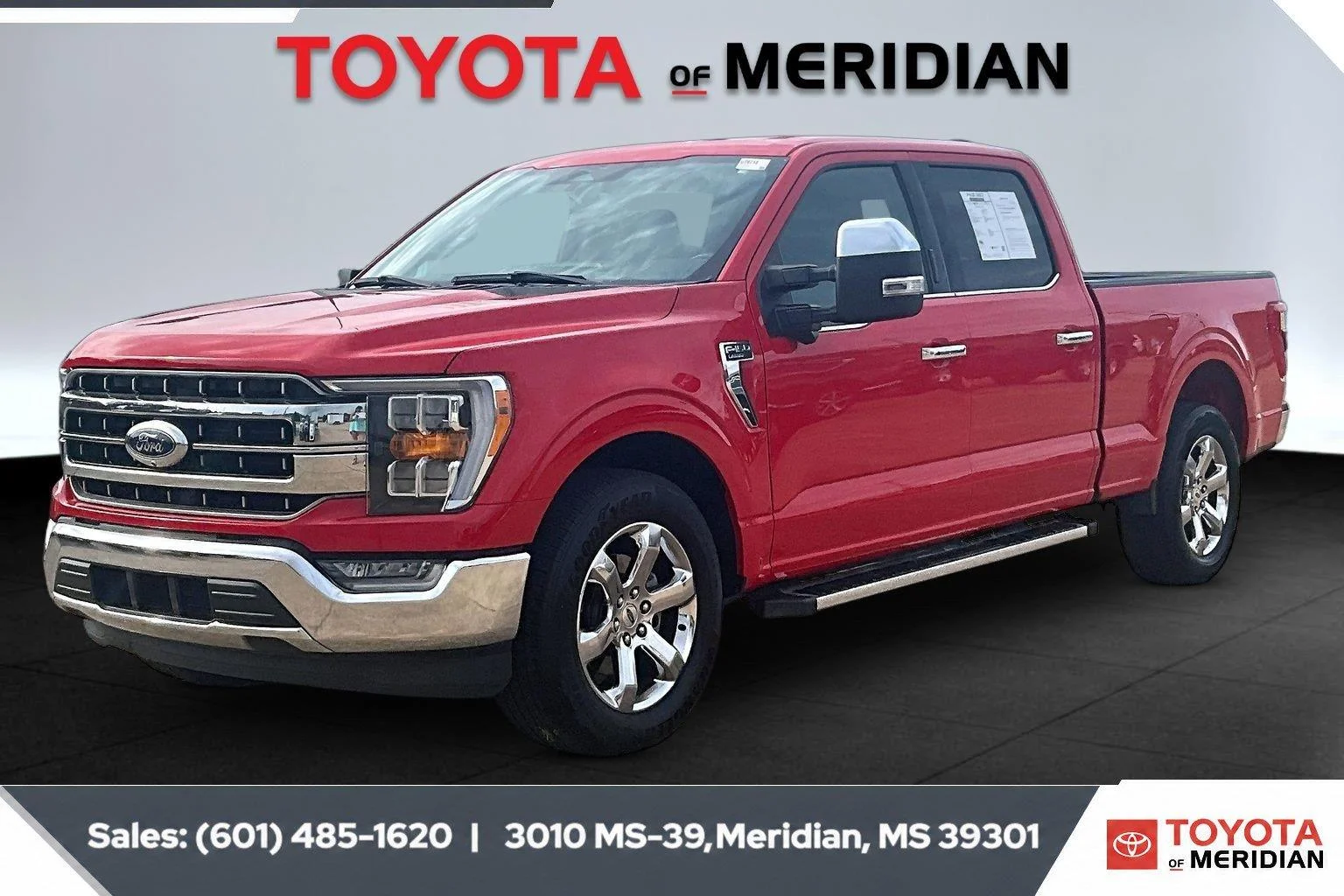 Used 2023 Race Red Ford Lariat 2WD SuperCrew 5.5