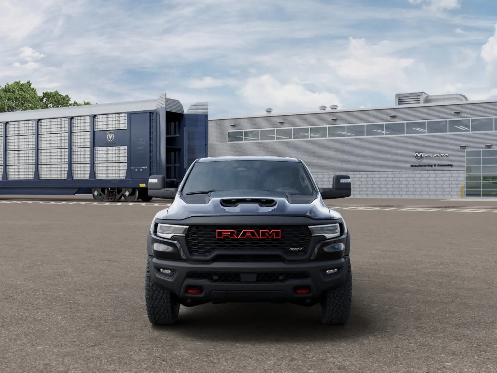 New 2027 Diamond Black Crystal Pearl-Coat Exterior Paint RAM TRX SRT image 6