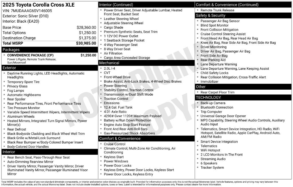 Used 2025 Silver Toyota XLE image 30