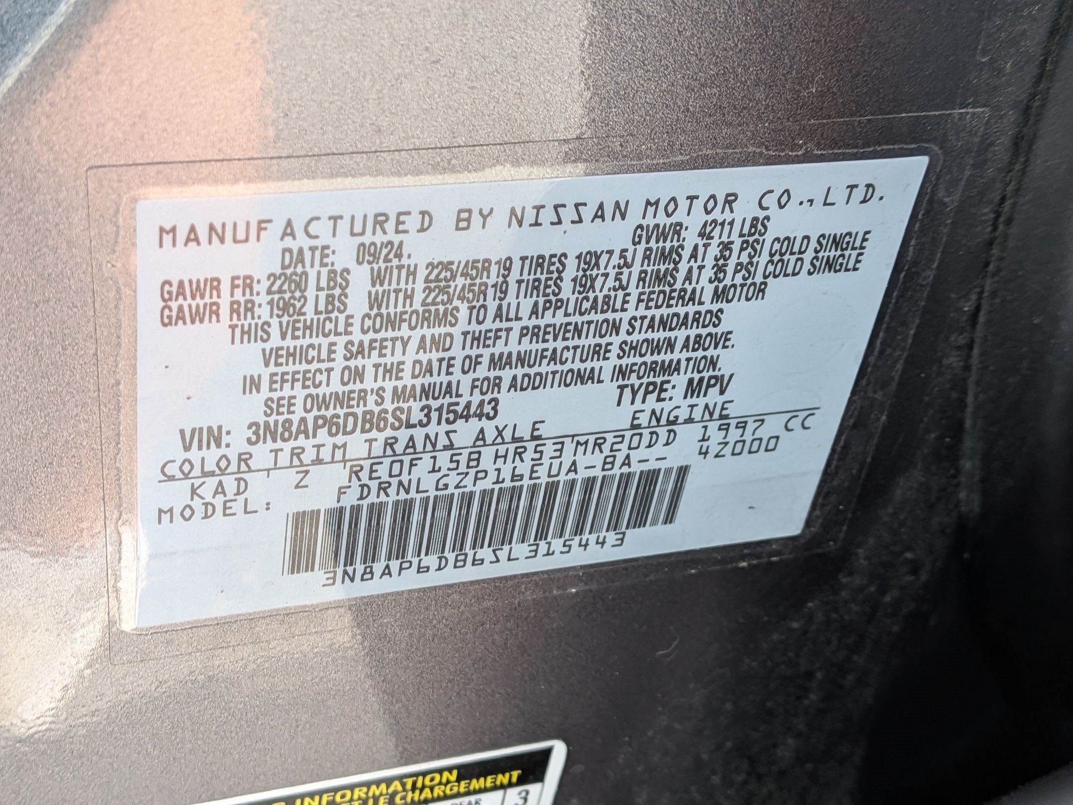 Used 2025 Gun Metallic Nissan SR image 34