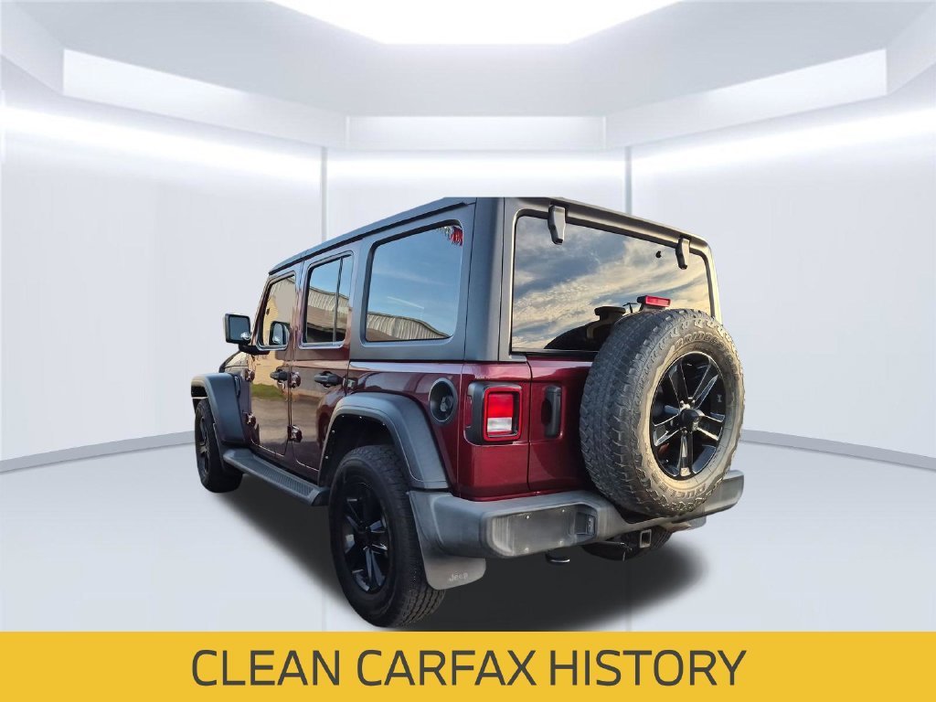 Used 2021 Red Jeep Unlimited Sport Altitude image 2