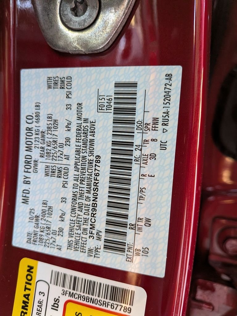 New 2025 Ruby Red Metallic Tinted Clearcoat Ford Big Bend® image 35