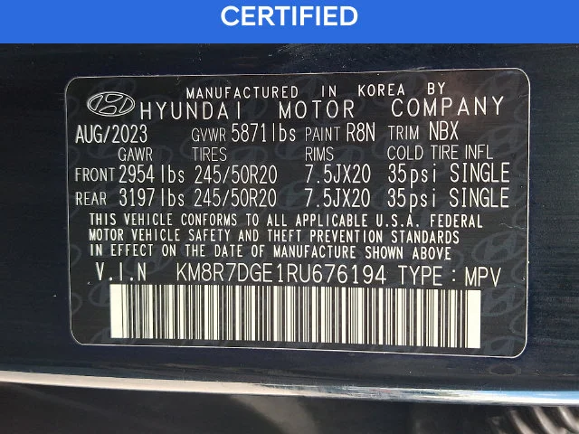 Certified Used 2024 Green Hyundai Calligraphy image 28