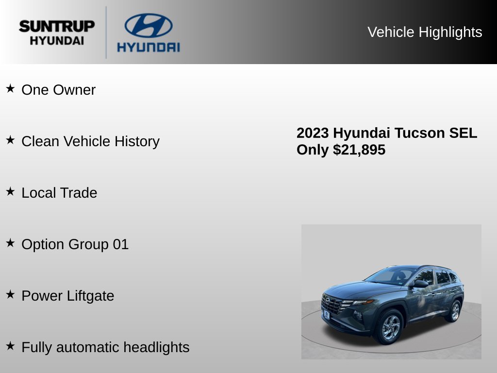 Used 2023 Amazon Gray Hyundai SEL image 8