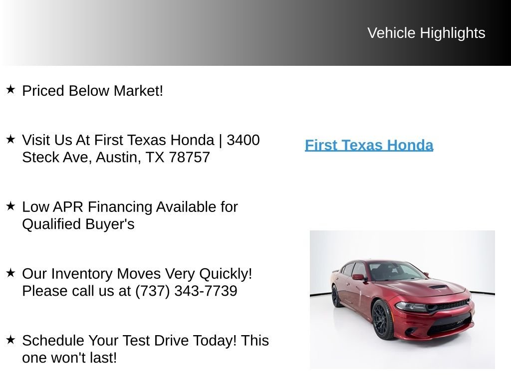 Used 2019 Octane Red Pearlcoat Dodge R/T Scat Pack image 9