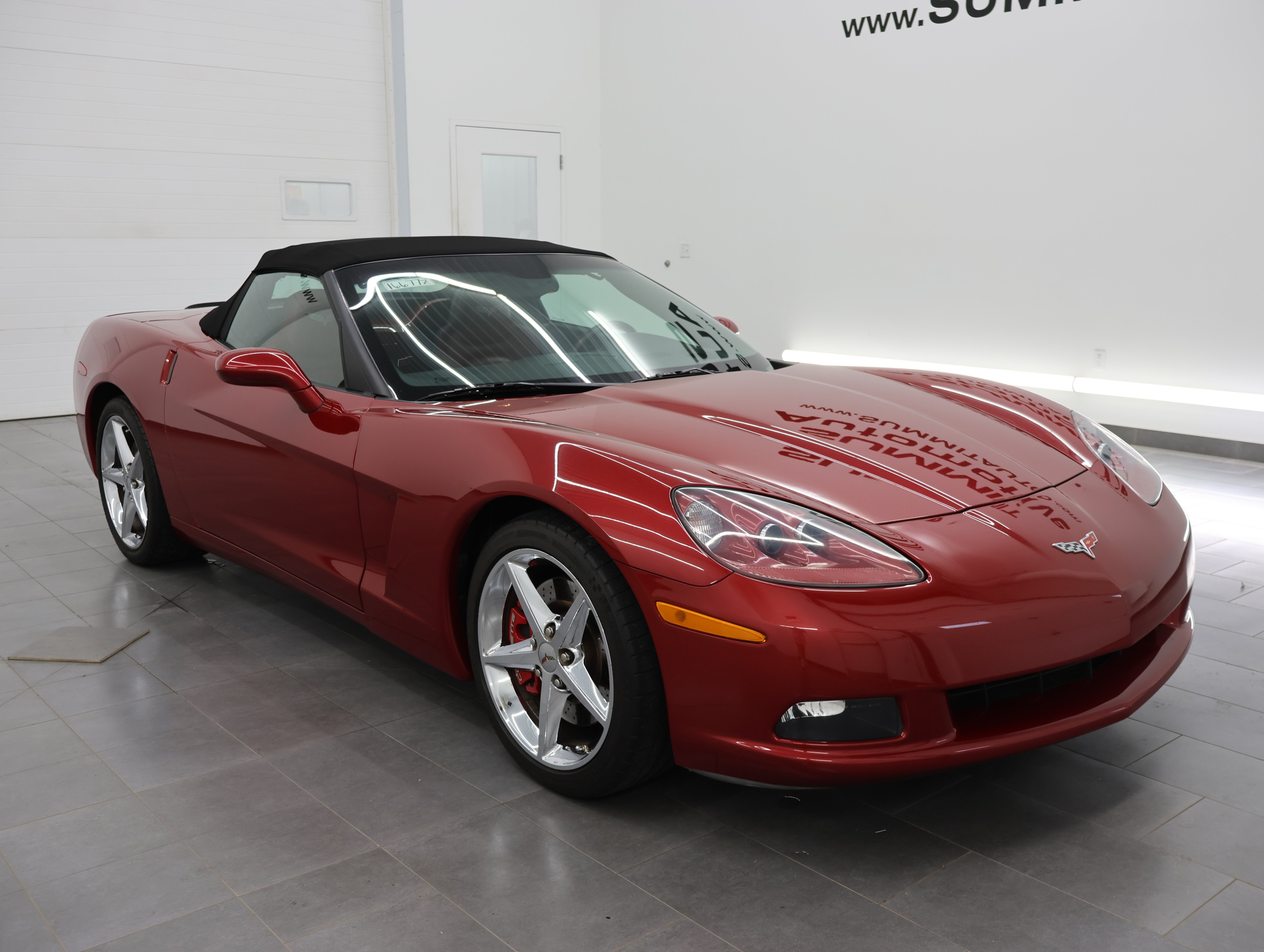 Used 2012 Crystal Red Tintcoat Chevrolet LT Convertible: 3LT-AUTO-POWER CONVERTIBLE TOP-HEATED BLACK/RED LEATHER-NEW TIRES image 2
