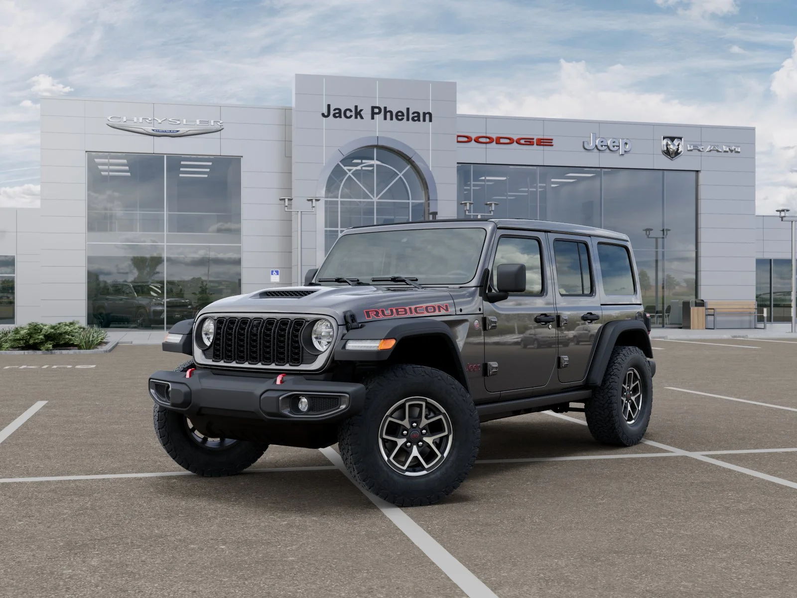 New 2026 Granite Crystal Metallic Clear-Coat Exterior Paint Jeep Rubicon image 1