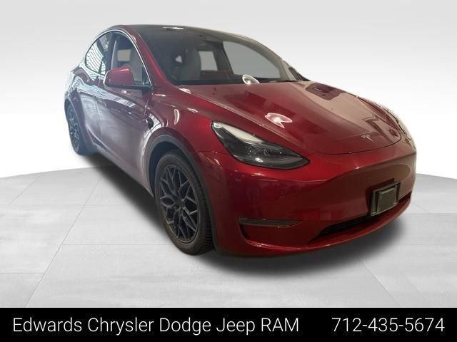 Used 2024 Red Tesla Performance image 1