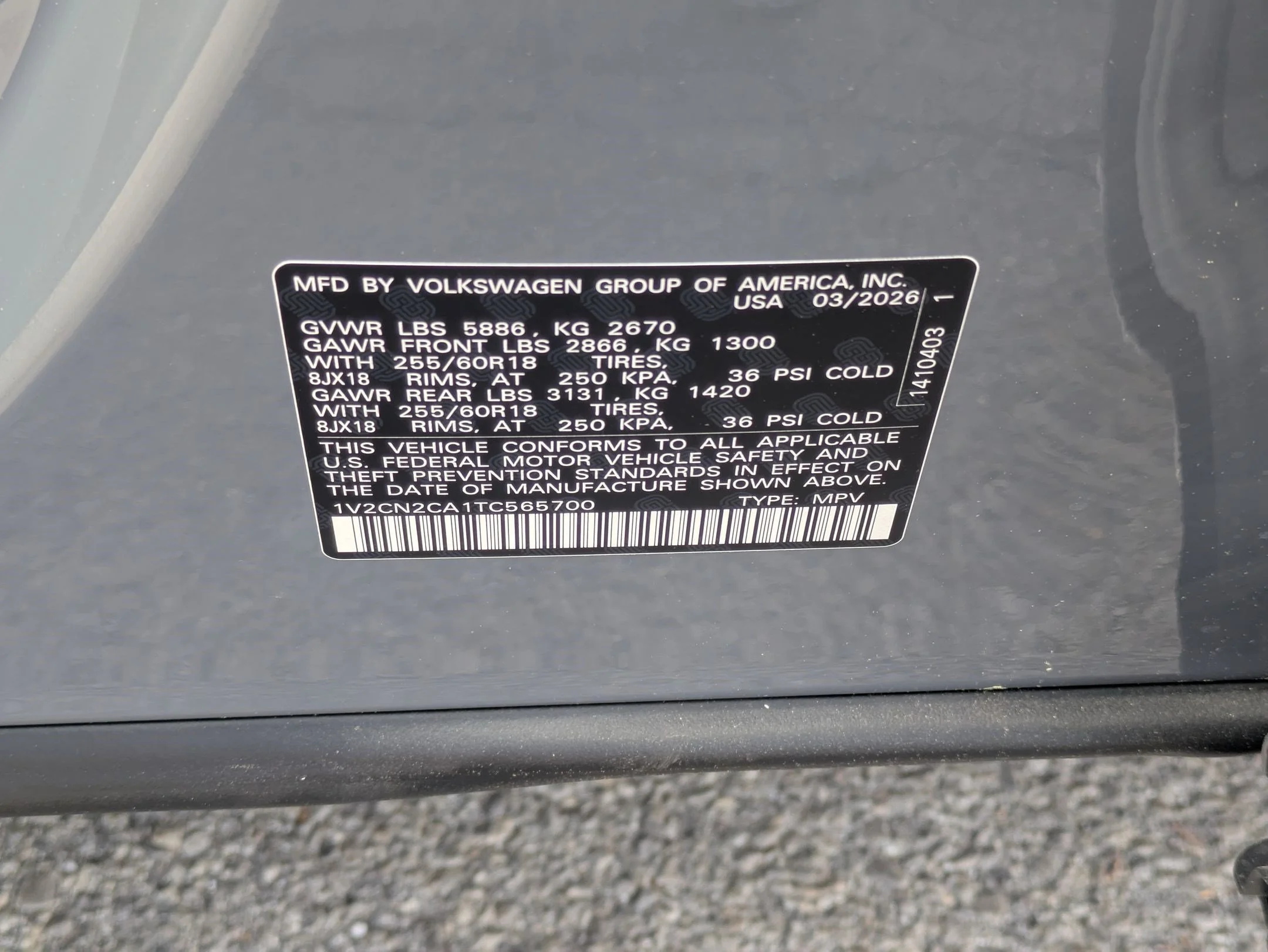 New 2026 Pure Gray Volkswagen 2.0T Peak Edition image 16