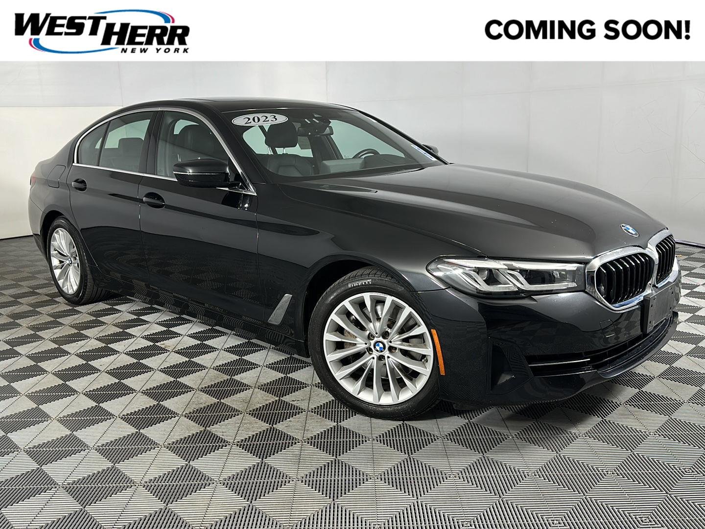 Used 2023 Black Sapphire Metallic BMW 530i xDrive image 1