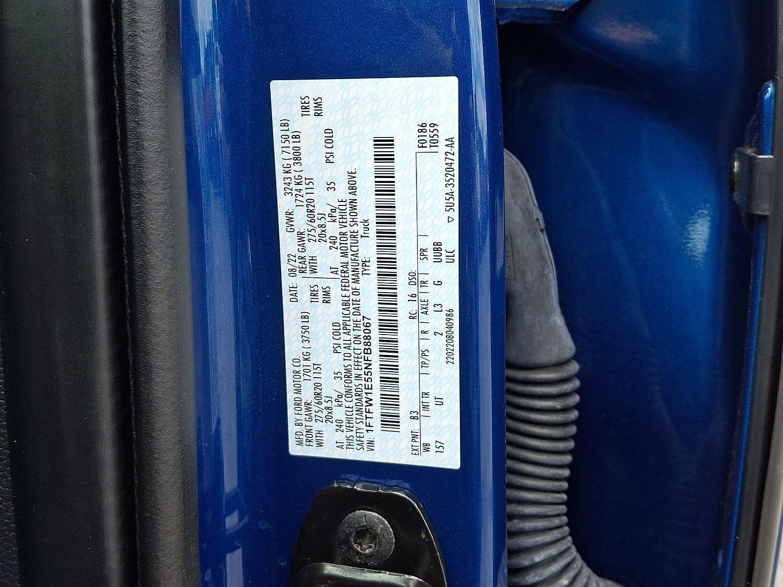 Certified Used 2022 Atlas Blue Ford XLT image 26