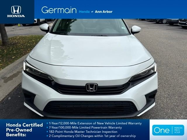 Certified Used 2023 Platinum White Pearl Honda 1.5T 4D EX BD image 2