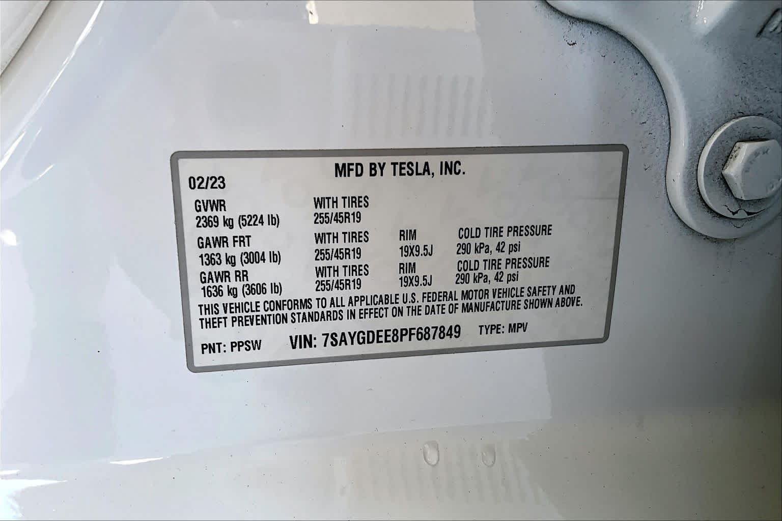 Used 2023 Pearl White Multi Tesla  image 31