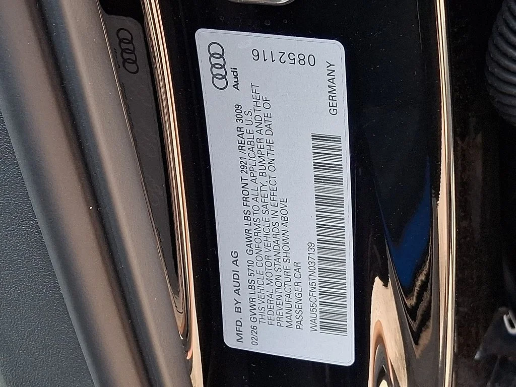 New 2026 Black Audi Premium Plus image 11