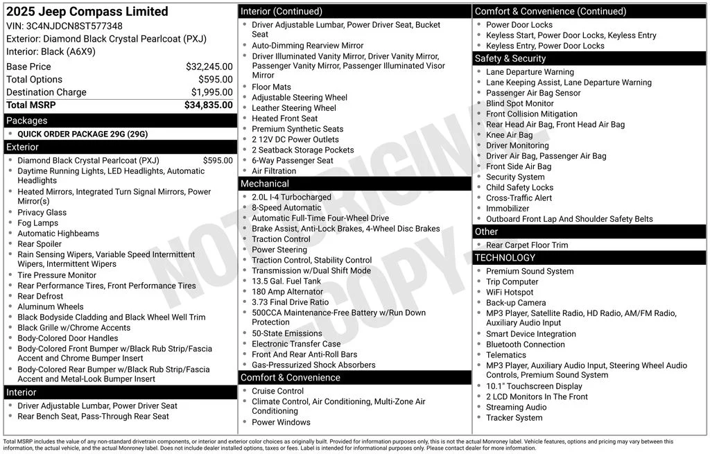 Used 2025 Black Jeep Limited image 17