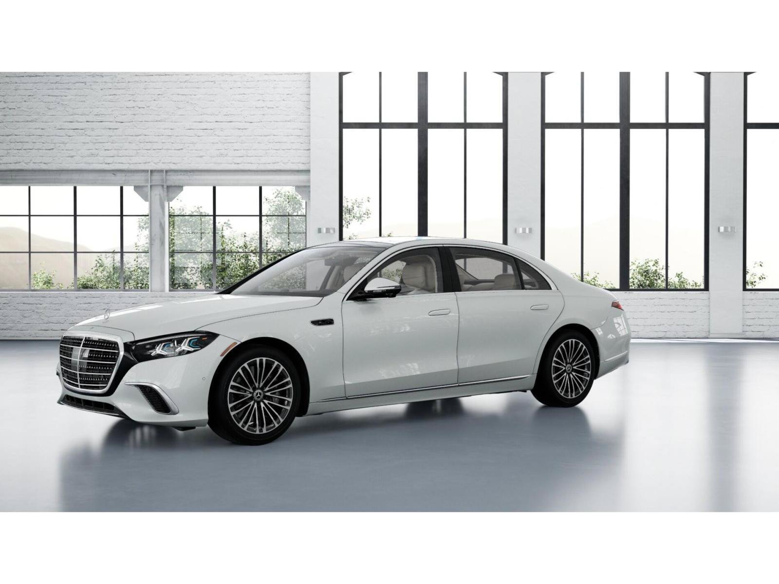 New 2027 MANUFAKTUR Moonlight White Metallic Mercedes-Benz S 500 4MATIC® Sedan image 38