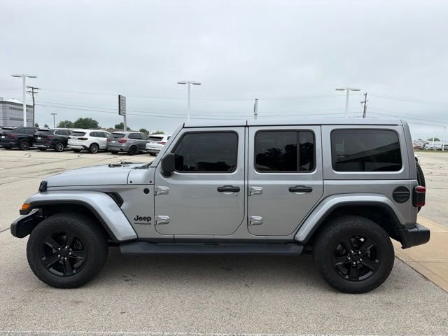 Used 2021 Billet Silver Metallic Clearcoat Jeep Unlimited Sahara Altitude image 11