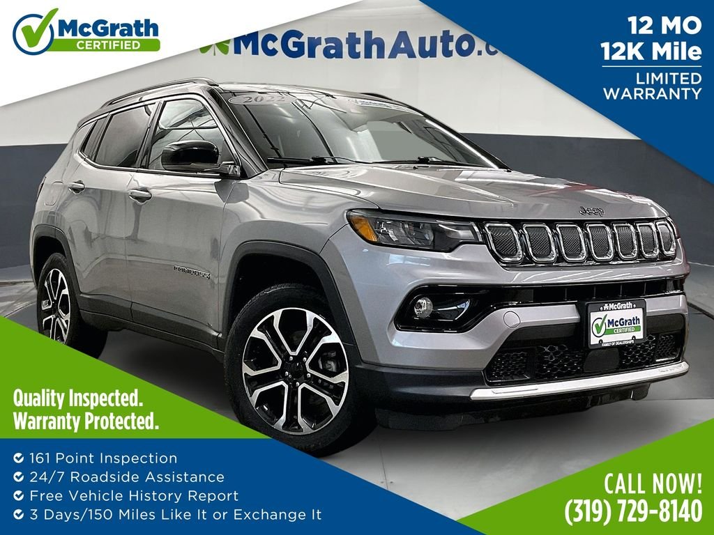 Used 2022 Silver Jeep Limited image 1