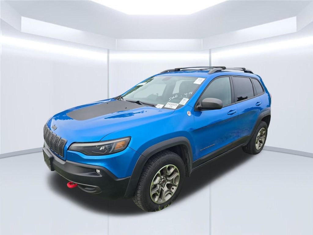 Used 2020 Blue Jeep Trailhawk image 2