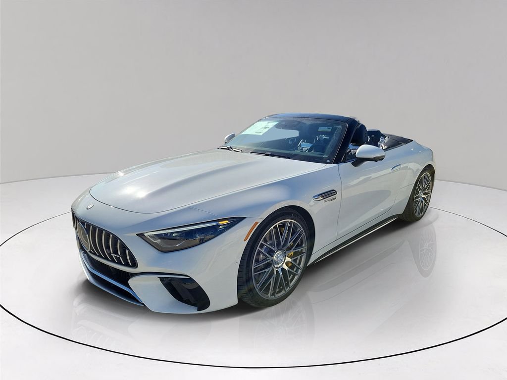 New 2027 MANUFAKTUR Moonlight White Metallic Mercedes-Benz AMG® SL 55 Roadster image 3