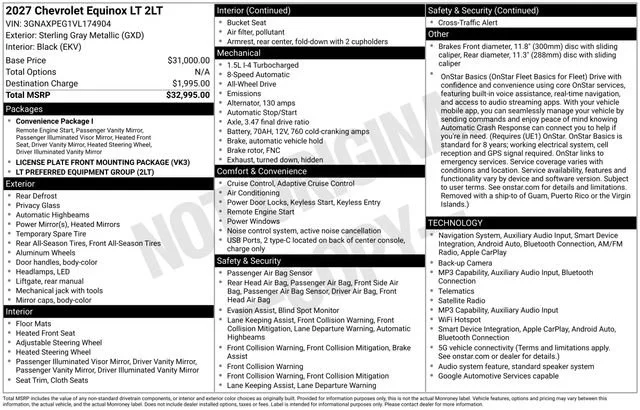 2027 Chevrolet Equinox LT - Photo 7