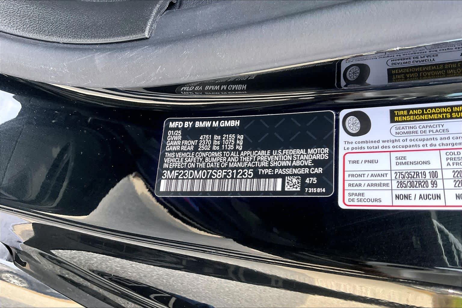 Used 2025 Black Sapphire Metallic BMW  image 33