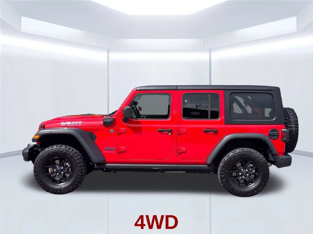 Certified Used 2025 Red Jeep Willys 4xe image 16