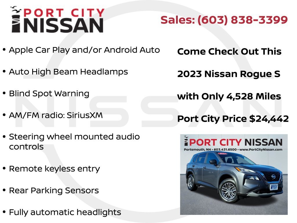 Used 2023 Gun Metallic Nissan S *only 4k miles!* image 8