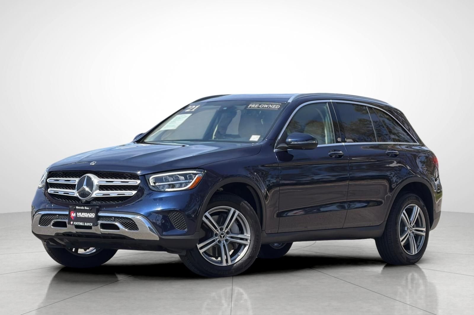 Used 2021 Blue Mercedes-Benz GLC 300 image 1