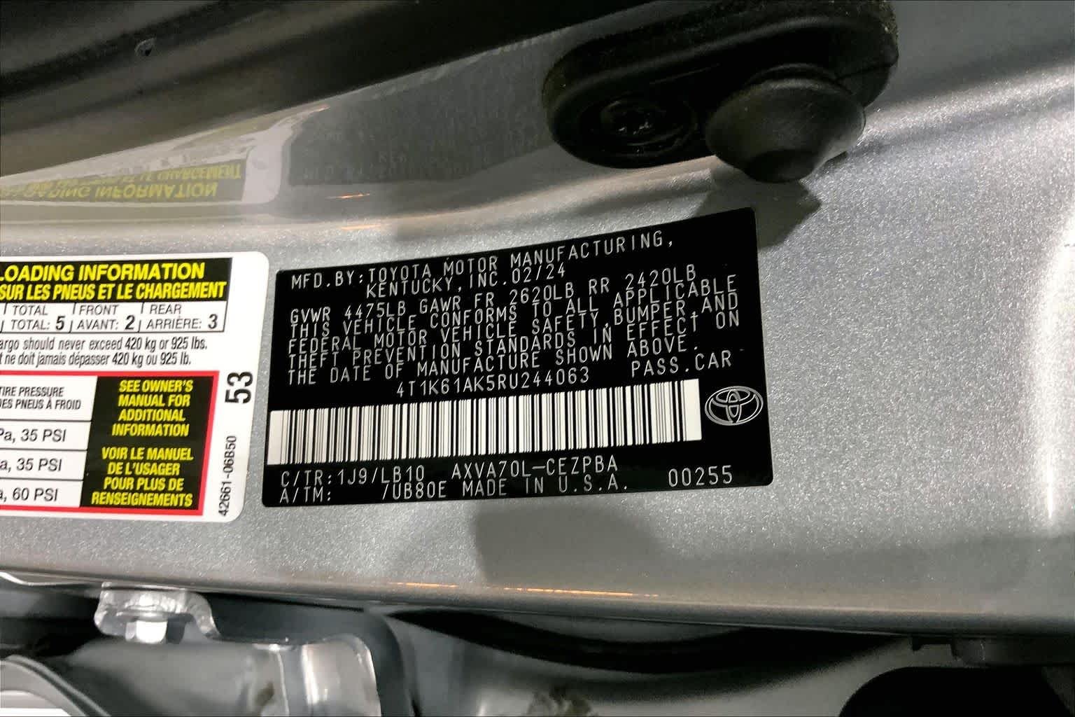Used 2024 Celestial Silver Metallic Toyota XSE image 37