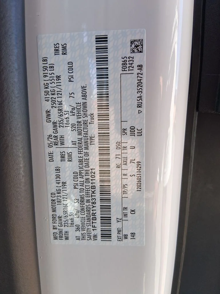 New 2026 Oxford White Ford Cargo Van image 25