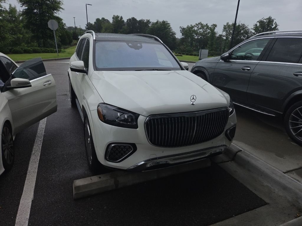 Certified Used 2024 MANUFAKTUR Diamond White Metallic Mercedes-Benz Maybach GLS 600 image 1